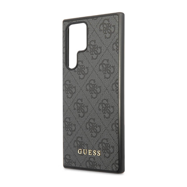Etui Do Samsung Galaxy S23 Ultra Guess 4G Metal Logo Szary