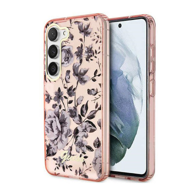 Etui Do Samsung Galaxy S23+ Guess Flower Collection Różowy