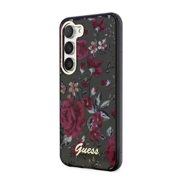 Etui Do Samsung Galaxy S23+ Guess Flower Collection Zielony