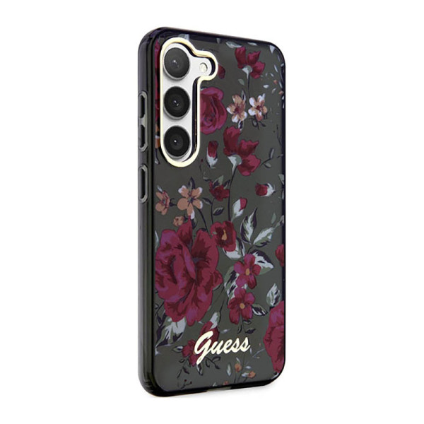 Etui Do Samsung Galaxy S23+ Guess Flower Collection Zielony