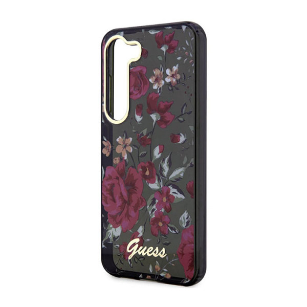 Etui Do Samsung Galaxy S23+ Guess Flower Collection Zielony