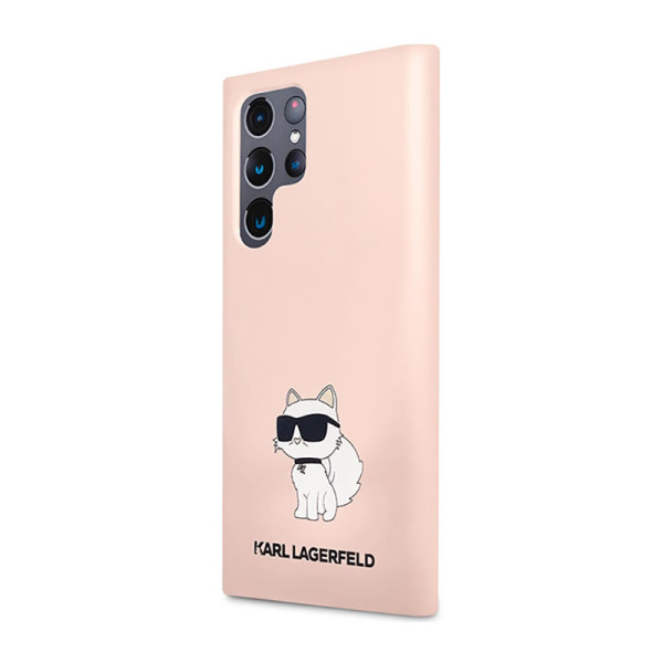 Etui Do Samsung Galaxy S23 Ultra Karl Lagerfeld Silicone NFT Choupette Różowy