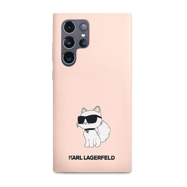 Etui Do Samsung Galaxy S23 Ultra Karl Lagerfeld Silicone NFT Choupette Różowy