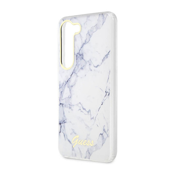 Etui Do Samsung Galaxy S23+ Guess Marble Collection Biały
