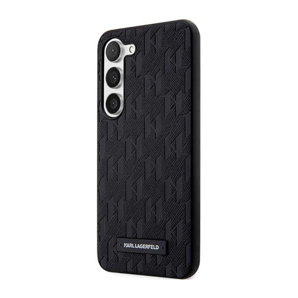 Etui Do Samsung Galaxy S23+ Karl Lagerfeld Saffiano Monogram Metal Logo Czarny