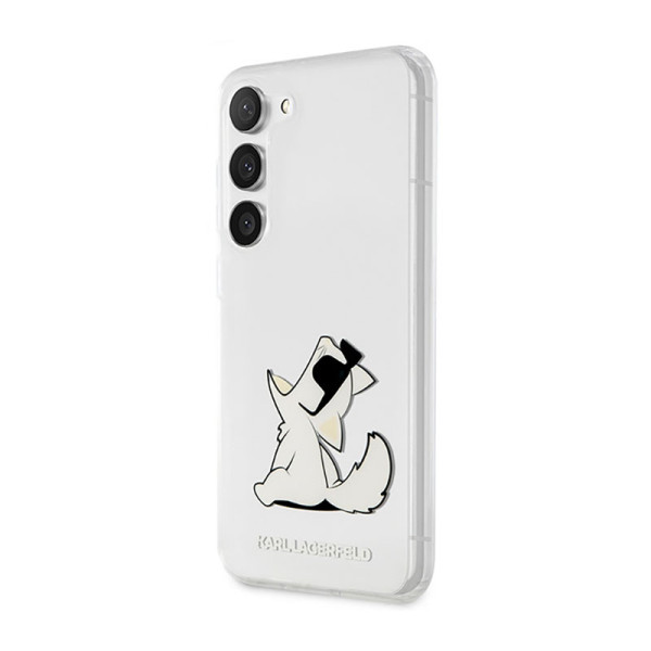 Etui Do Samsung Galaxy S23+ Karl Lagerfeld Choupette Fun Przezroczysty