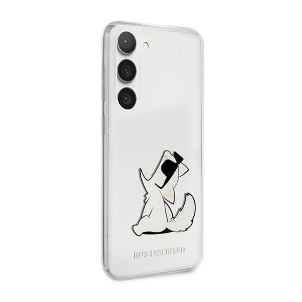 Etui Do Samsung Galaxy S23+ Karl Lagerfeld Choupette Fun Przezroczysty