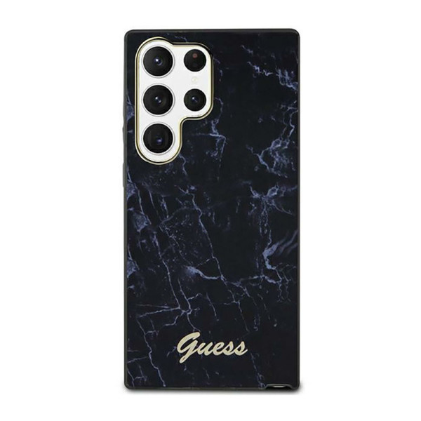 Etui Do Samsung Galaxy S23 Ultra Guess Marble Collection Czarny