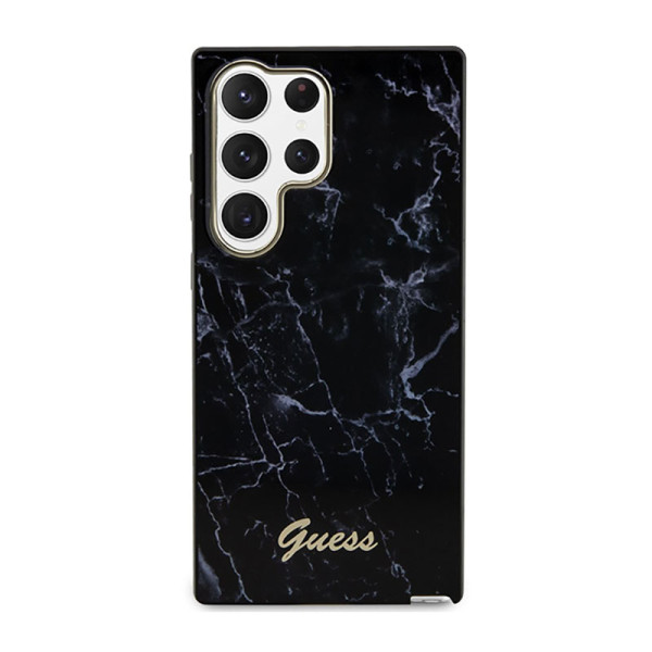 Etui Do Samsung Galaxy S23 Ultra Guess Marble Collection Czarny