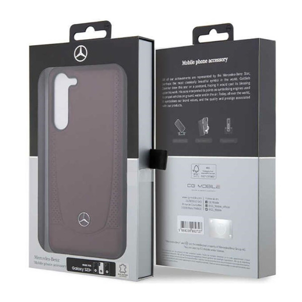 Etui Do Samsung Galaxy S23+ Mercedes Leather Urban Line Czerwony