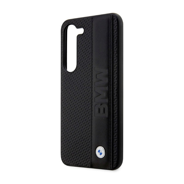 Etui Do Samsung Galaxy S23+ BMW Leather Textured & Stripe Czarny