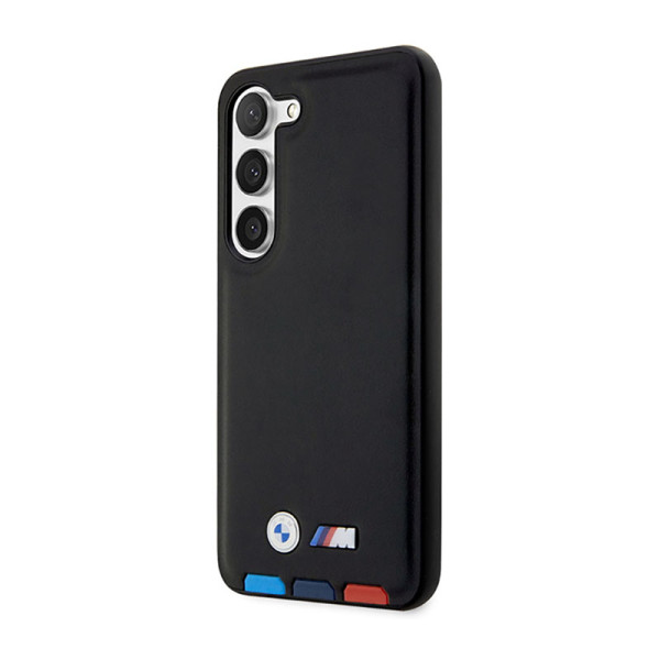 Etui Do Samsung Galaxy S23+ BMW Leather Hot Stamp Tricolor Czarny