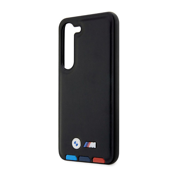 Etui Do Samsung Galaxy S23+ BMW Leather Hot Stamp Tricolor Czarny