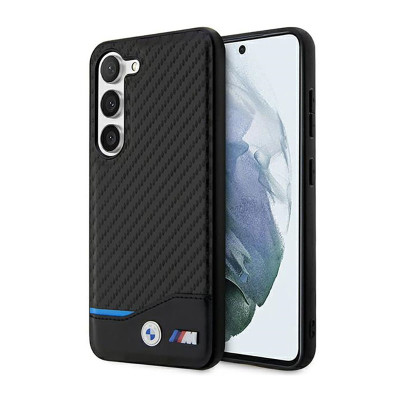 Etui Do Samsung Galaxy S23+ BMW Leather Carbon Blue Line...