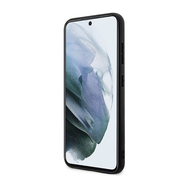 Etui Do Samsung Galaxy S23+ BMW Leather Carbon Blue Line Czarny