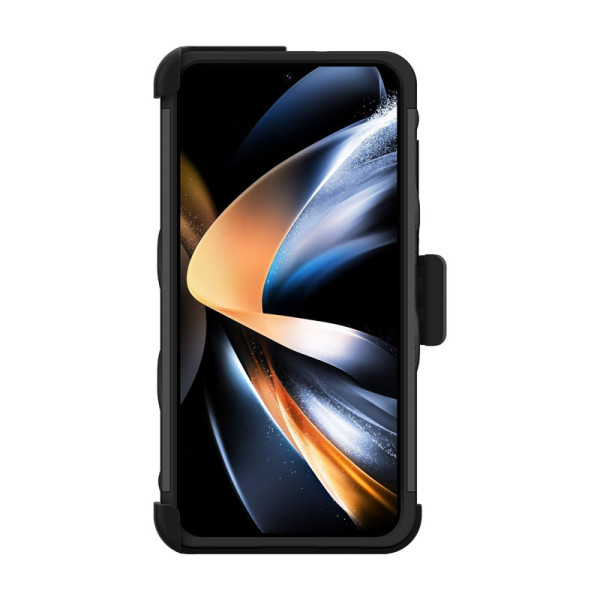 Etui Pancerne Do Samsung Galaxy S23+ Ze Szkłem 9H Na Ekran + Uchwyt Z Podstawką Zizo Bolt Series Czarny