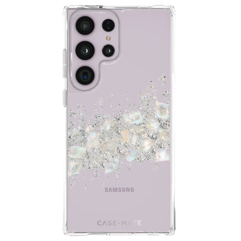Etui Do Samsung Galaxy S23 Ultra Zdobione Masą Perłową Case-Mate Karat Przezroczysty