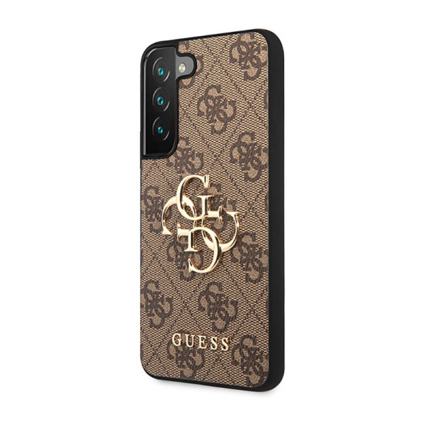 Etui Do Samsung Galaxy S23 Guess 4G Big Metal Logo Brązowy