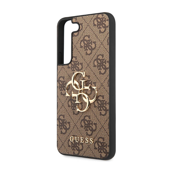 Etui Do Samsung Galaxy S23 Guess 4G Big Metal Logo Brązowy