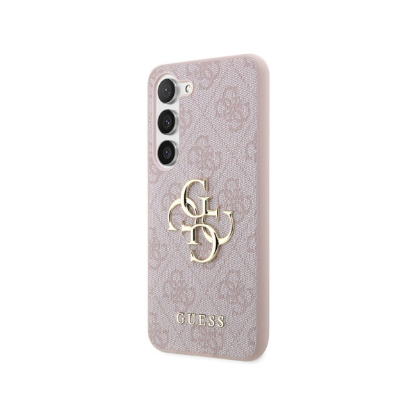 Etui Do Samsung Galaxy S23 Guess 4G Big Metal Logo Różowy