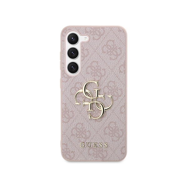 Etui Do Samsung Galaxy S23 Guess 4G Big Metal Logo Różowy