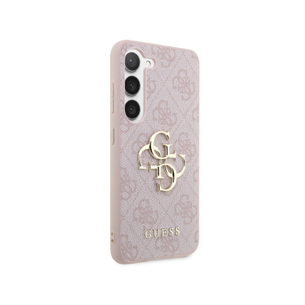 Etui Do Samsung Galaxy S23 Guess 4G Big Metal Logo Różowy