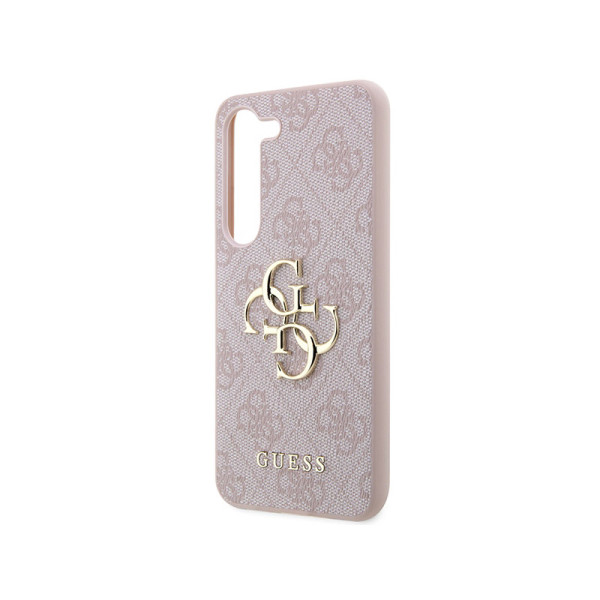 Etui Do Samsung Galaxy S23 Guess 4G Big Metal Logo Różowy
