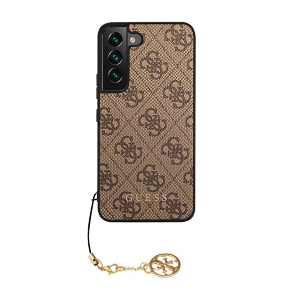 Etui Do Samsung Galaxy S23 Guess 4G Charms Collection Brązowy