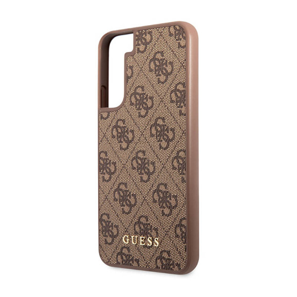 Etui Do Samsung Galaxy S23 Guess 4G Metal Logo Brązowy