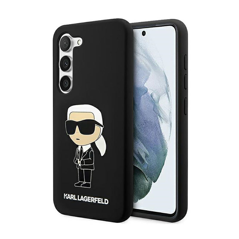 Etui Do Samsung Galaxy S23 Karl Lagerfeld Silicone NFT Ikonik Czarny
