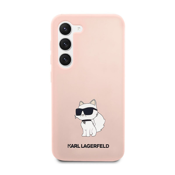 Etui Do Samsung Galaxy S23 Karl Lagerfeld Silicone NFT Choupette Różowy