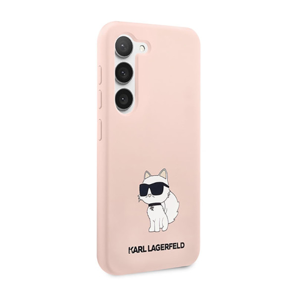 Etui Do Samsung Galaxy S23 Karl Lagerfeld Silicone NFT Choupette Różowy