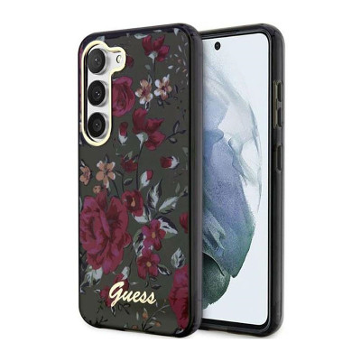 Etui Do Samsung Galaxy S23 Guess Flower Collection Zielony