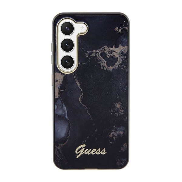 Etui Do Samsung Galaxy S23 Guess Golden Marble Collection Czarny