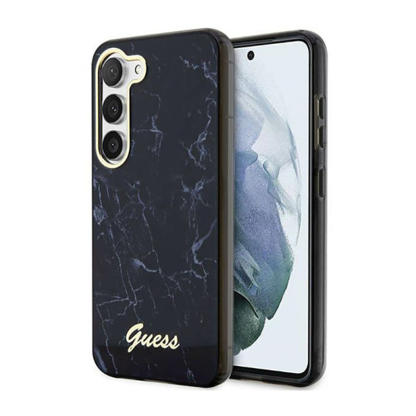 Etui Do Samsung Galaxy S23 Guess Marble Collection Czarny