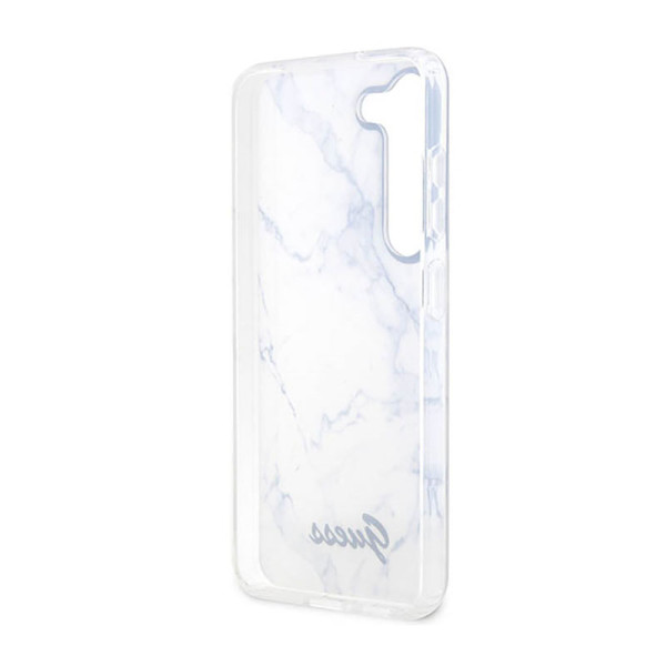 Etui Do Samsung Galaxy S23 Guess Marble Collection Biały