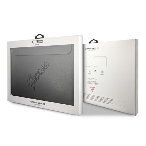 Etui Na Notebooka 13 " Guess Saffiano Script Computer Sleeve Czarny