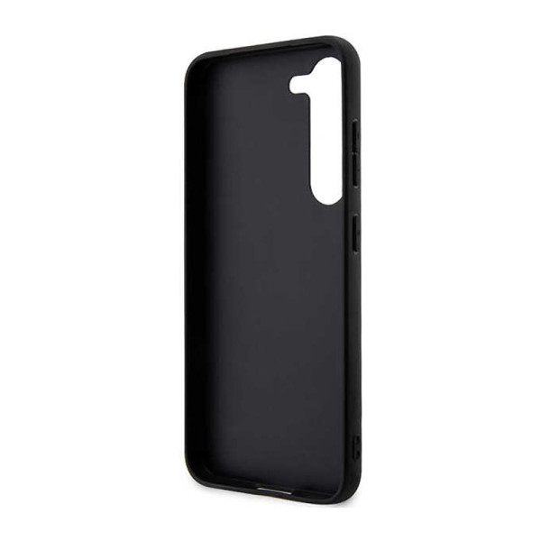 Etui Do Samsung Galaxy S23 Karl Lagerfeld Saffiano Monogram Metal Logo Czarny