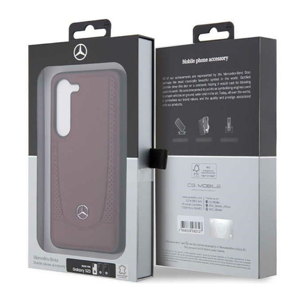 Etui Do Samsung Galaxy S23 Mercedes Leather Urban Line Czerwony