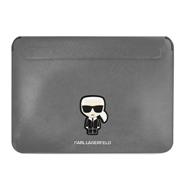 Etui Na Notebook 13 " / 14 " Karl Lagerfeld Saffiano Ikonik Sleeve Srebrny