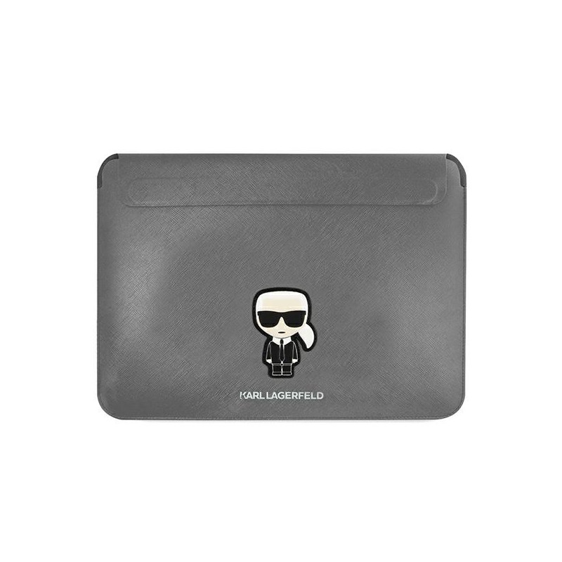 Etui Na Notebook 16 " Karl Lagerfeld Saffiano Ikonik Sleeve Srebrny