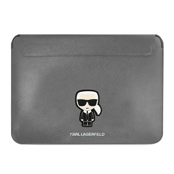 Etui Na Notebook 16 " Karl Lagerfeld Saffiano Ikonik Sleeve Srebrny