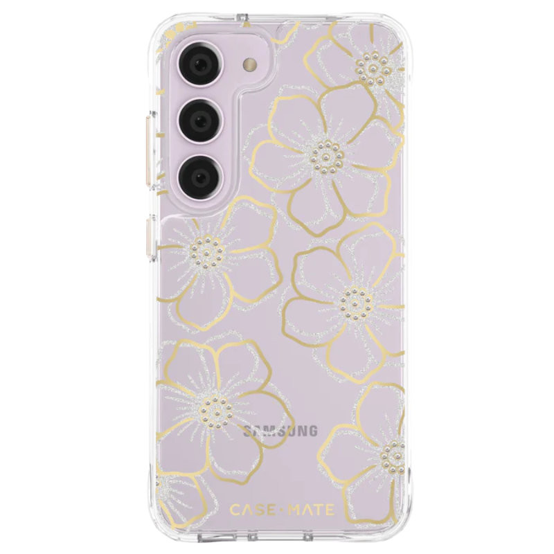 Etui Do Samsung Galaxy S23 Case-Mate Floral Gems  Przezroczysty