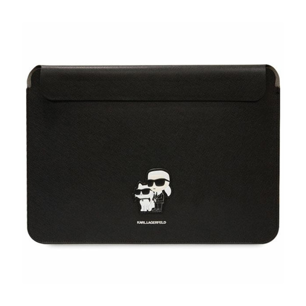 Etui Na Notebooka 14 " Karl Lagerfeld NFT Saffiano Karl & Choupette Sleeve Czarny