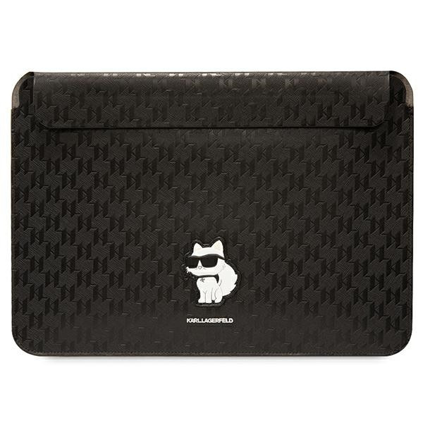 Etui Na Notebooka 14 " Karl Lagerfeld NFT Saffiano Monogram Ikonik Choupette Sleeve Czarny