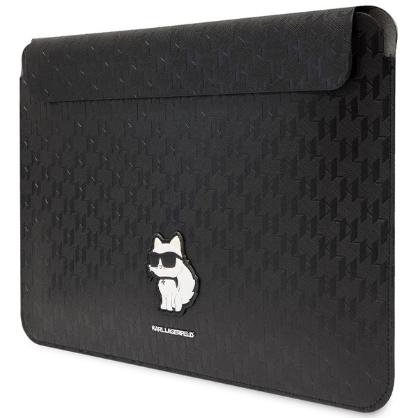 Etui Na Notebooka 14 " Karl Lagerfeld NFT Saffiano Monogram Ikonik Choupette Sleeve Czarny
