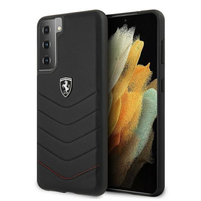 Etui Do Samsung Galaxy S21+ Ferrari Off Track Quilted Czarny