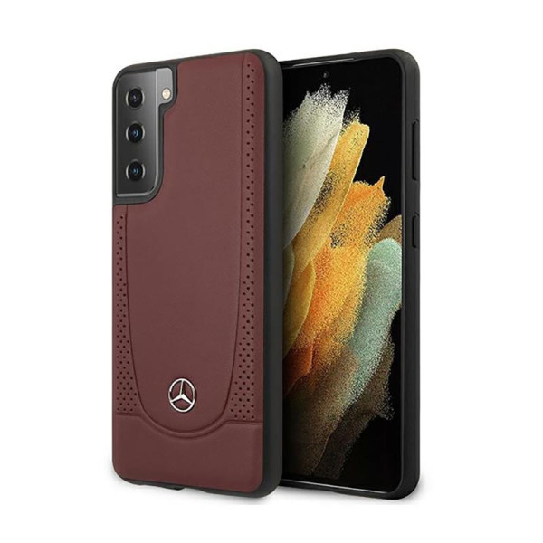 Etui Do Samsung Galaxy S21+ Mercedes Leather Urban Line Czerwony