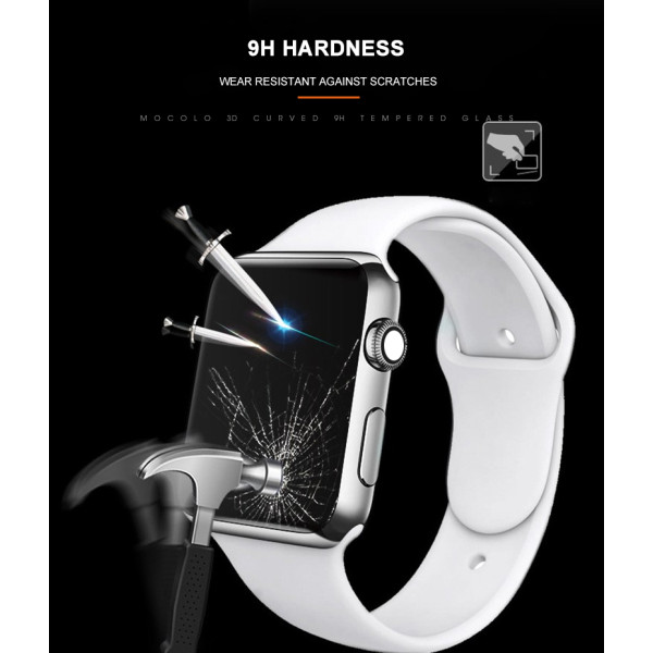 Szkło Ochronne Na Ekran Apple Watch 45 mm Mocolo 3D Glass Full Glue