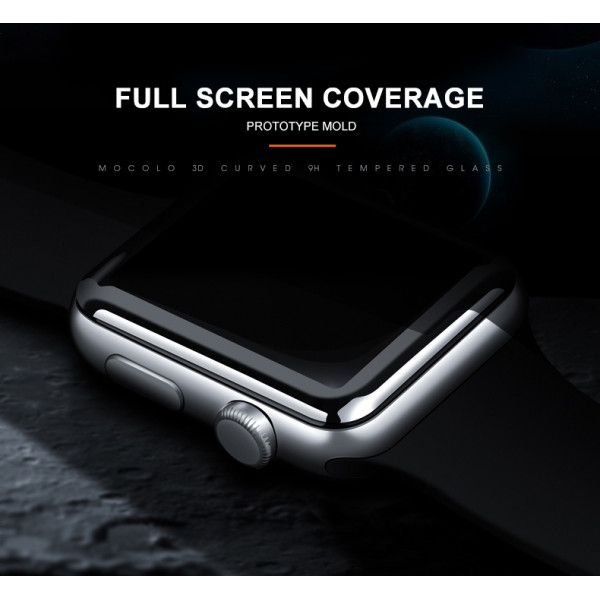 Szkło Ochronne Na Ekran Apple Watch 45 mm Mocolo 3D Glass Full Glue